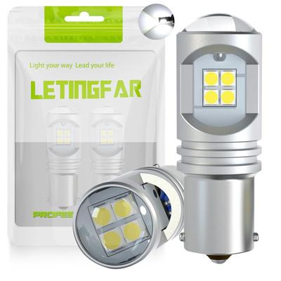 S25 LED Одиночный Белый Взрывной Свет S25 LED Задний Фонарь, Встроенный Канселлер, 1156 BA15S,