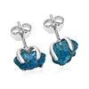 Серьги-гвоздики с азуритом синего цвета, серебро 925 пробы, серьги-гвоздики ручной работы с драгоценными камнями, подарок на Пасху
