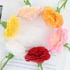 5 Pcs Artificial Faux Silk Carnation Picks 11.4" Fake Carnation Flowers with Stem for Wedding Home Table Centerpieces Floral Arrangement Decor