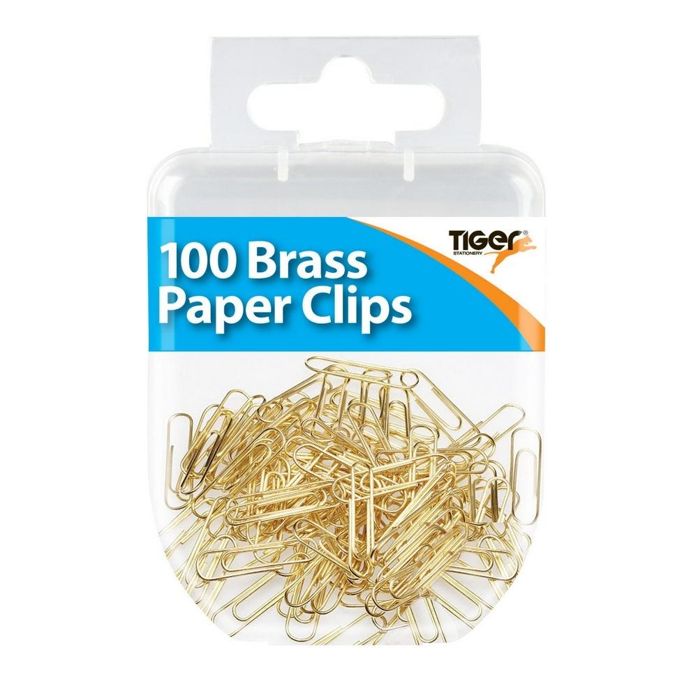 Tiger Stationery Essentials Paper Clips (Pack of 100)