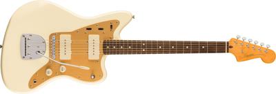 Электрогитара Squier by Fender J Mascis Jazzmaster, накладка из лавра, цвет Vintage White, с мягким чехлом