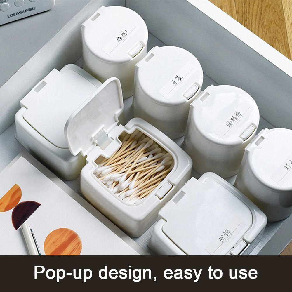 Пластиковый контейнер для хранения типа "Pop-up окно", контейнер для бисера, полезная коробка для ватных палочек, класс аксессуаров для волос