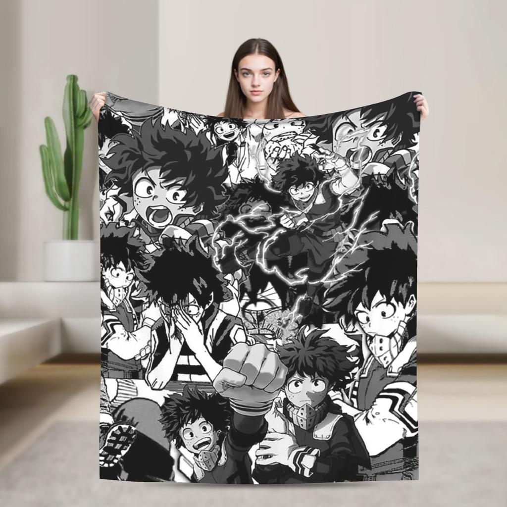 Плед My Hero Academia Аниме Флис Забавный Дышащий Плед для Постельного Белья Гостиной Весна Осень