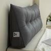 Triangular Headboard Pillow Bed Wedge Pillow with Side Pocket Headboard Back And Waist Support Cushion for Daybed Reading Relaxing