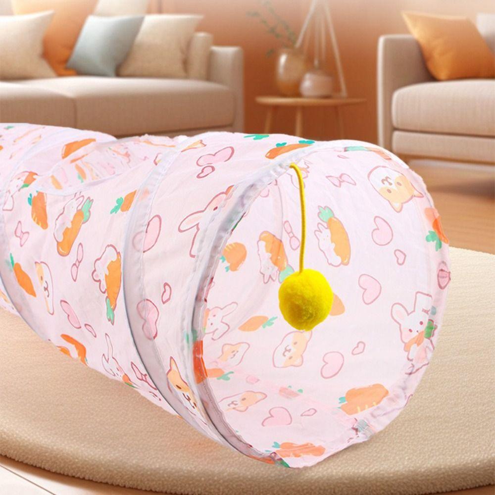 Складное кошачье гнездо Полиэстер+Стальная проволока Игрушка для питомца для веселой игры Веселый кошачий туннель Труба Кот