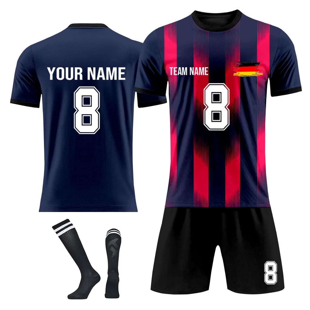 Personalised Shirts Kit Mens Girls With Name Number Custom Football Jerseys For Boys Training Suit