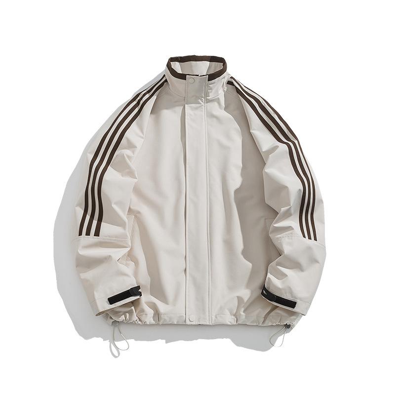 Autumn Outdoor Sports Waterproof Jacket Men's and Women's Same Versatile Three-bar Stand-up Collar Jacket