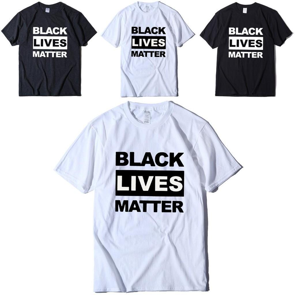 Стильная черная футболка 'Black Lives Matter' против расизма для унисекс, повседневная и удобная