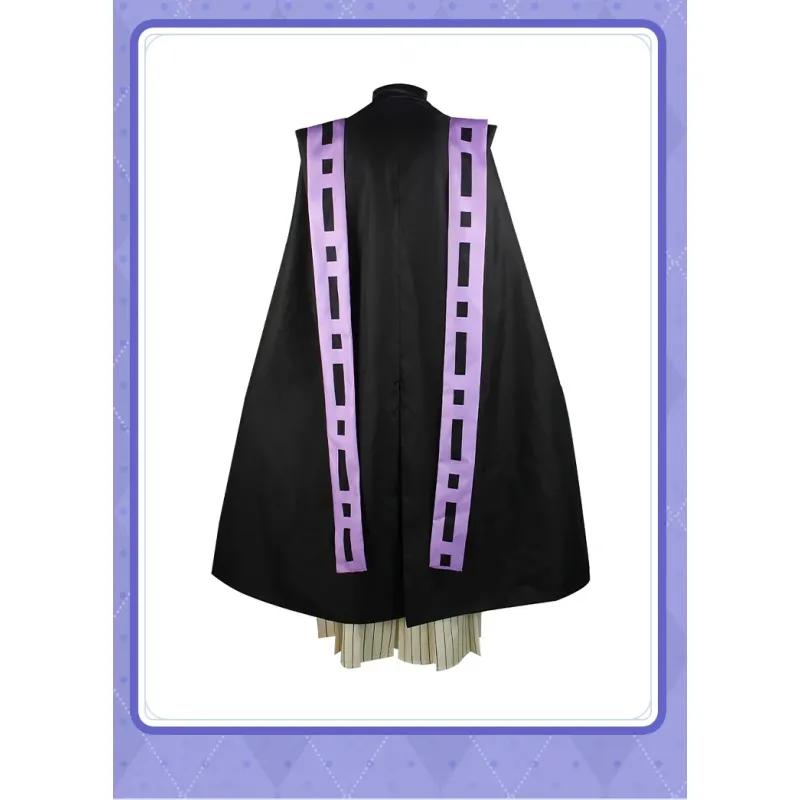 Demon Slayer Косплей Doma Douma Косплей Костюм Парик Вентилятор Наборы Kimetsu No Yaiba Наряд Хэллоуин Аниме Douma Кимоно для мужчин и женщин