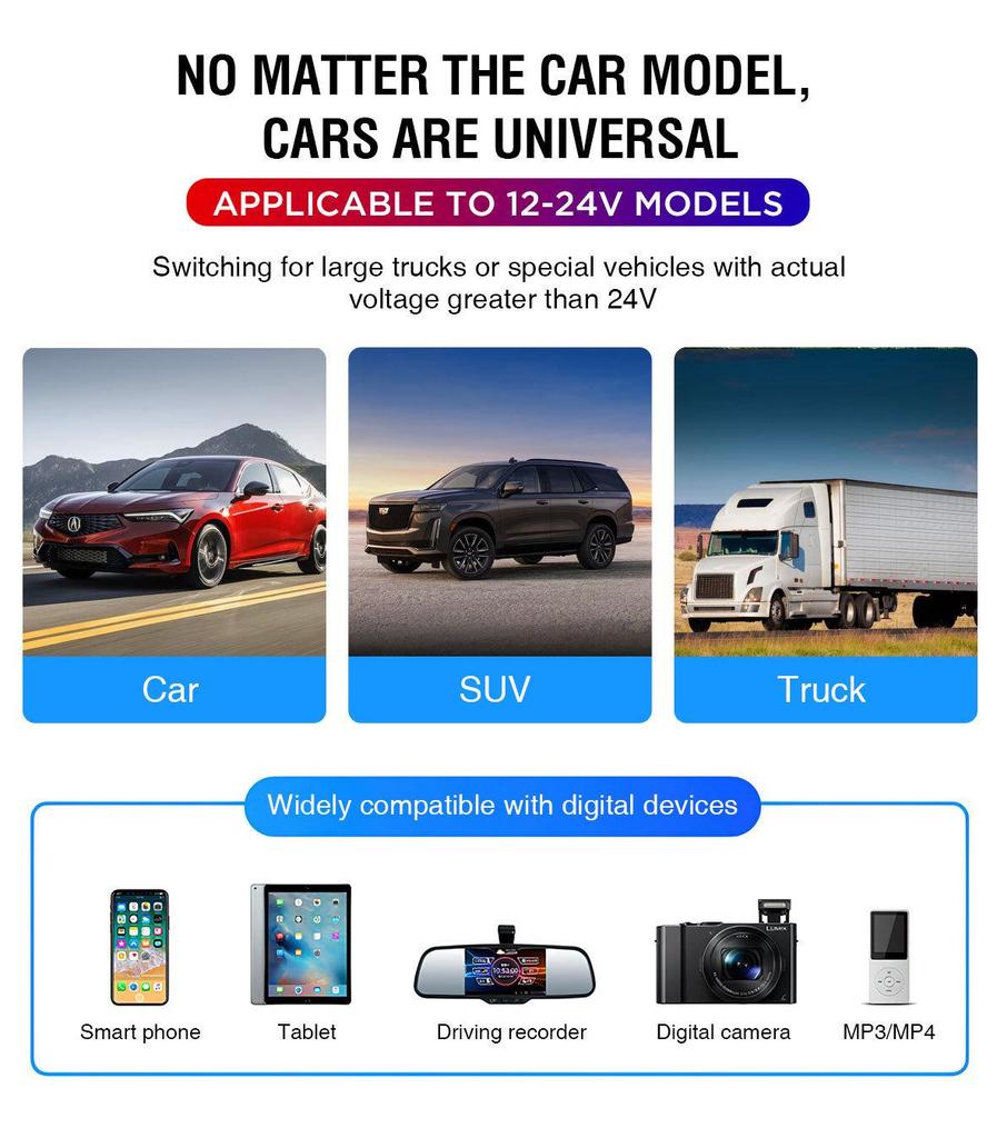 Автомобильный MP3-плеер с Bluetooth, функцией громкой связи, воспроизведением через USB, FM-передатчиком и разноцветной подсветкой
