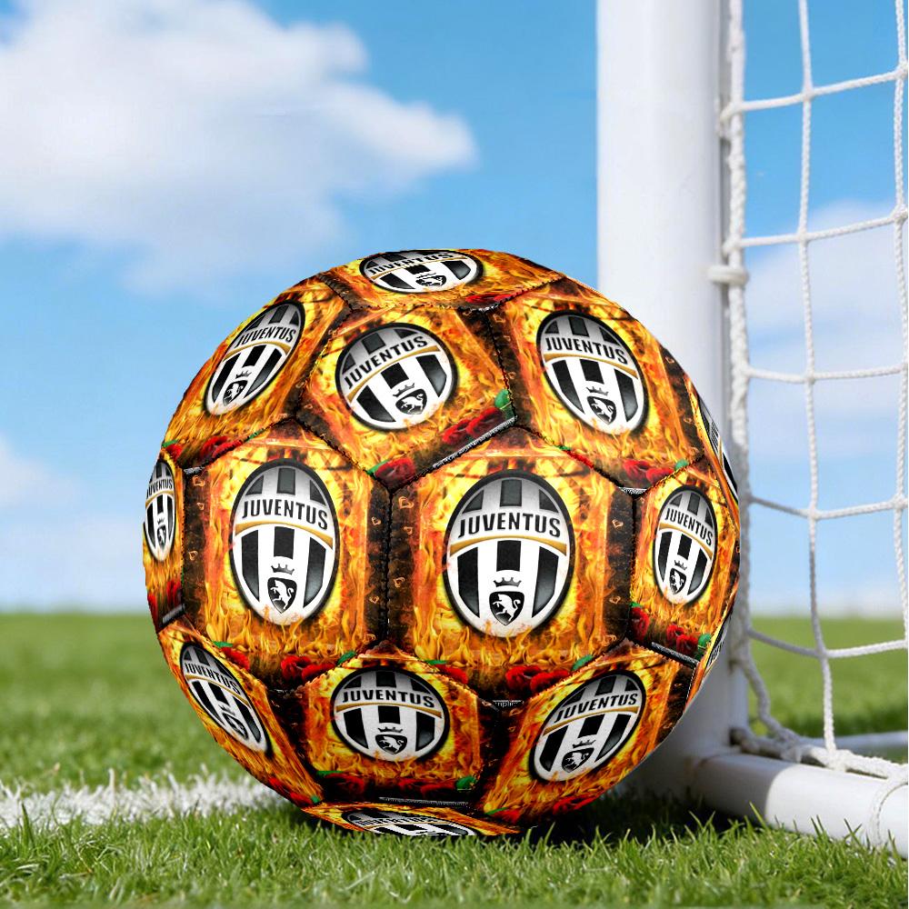 Juven-tus Football Club Printed Size 5 Soccer Balls, High-Quality, Anti-Slip, Protective Football, A Unique Gift , Birthdays, Christmas Gifts