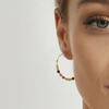 Boucles D'oreilles En Argent 925 Luxenter Avec Cristal Multicolore Et Finition En or Jaune 18K - Beimil