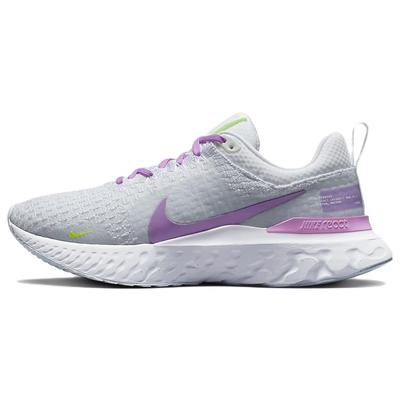 React Infinity Run Flyknit 3 Grey Rush Fuchsia Женские кроссовки Бело-синий оттенок DZ3016-100