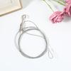 2PCS Adjustable Picture Hanging Wire Kit 2m Heavy Duty Mirror Hanging Wire with Loop & Hook Stainless Steel Hanging Rope