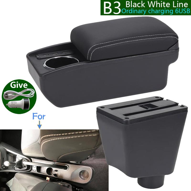 For Renault Clio 4 Armrest Box For Renault Captur Clio 3 III IV Car Armrest Auto Storage Box Dedicated Interior Car Accessories