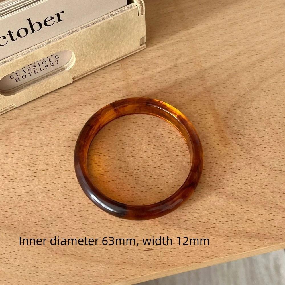 Colorful Fine Bangles Smooth Round Lady's Bracelet New Resin Bracelets Gifts