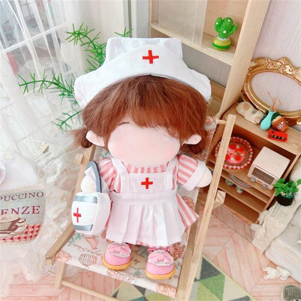 Ручная работа без кукол Игрушечная одежда Платье медсестры Костюм Одежда для кукол Одежда для куклы-айдола Костюм