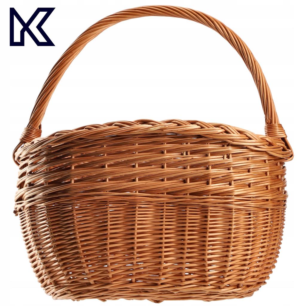 KADAX Плетеная корзина Корзинка для грибов Покупки Пикник Фрукты Из лозы Большая Эко