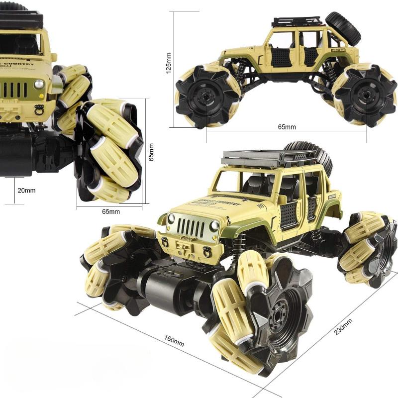 Remote Control Car, 1:16 Drift RC Cars 360° Rotating 4WD 2.4Ghz Gesture Sensor Watch Monster Truck for Kids Stunt Climbing Car Rechargeable Batteries
