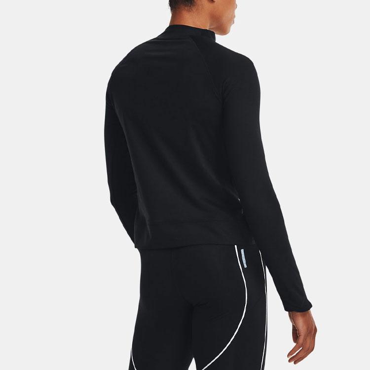 Under Armour Тренировочный топ Rush ColdGear Core с длинным рукавом, женские топы, черный цвет 1365721-001