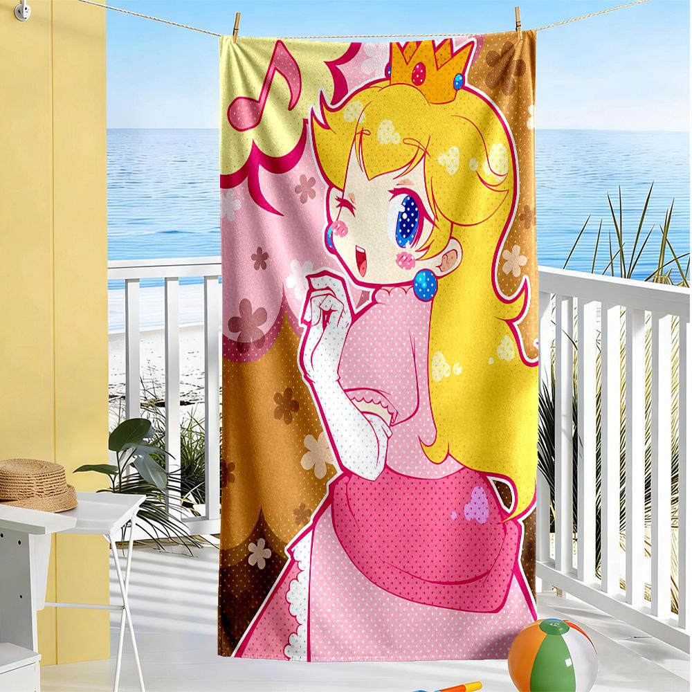 Princess Peach Beach towel for beach travel soft erfect for Travel Beach Swimming Outdoor Accessory Perfect Gift for Women/Men