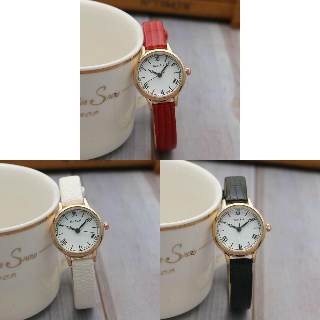 Студенческие ретро-кварцевые часы с кожаным ремешком для старшеклассников