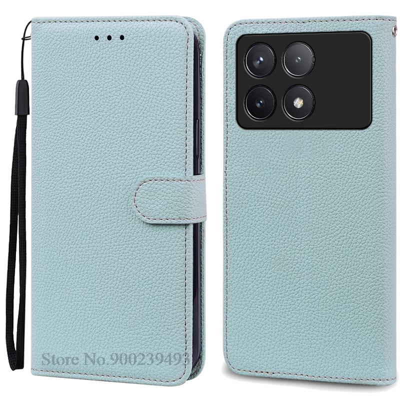 Чехол F6 Pro для POCO F6 Pro, силиконовый кожаный чехол-кошелек, флип-чехол для Xiaomi Poco F6 Pro 5G, чехол-книжка, Fundas