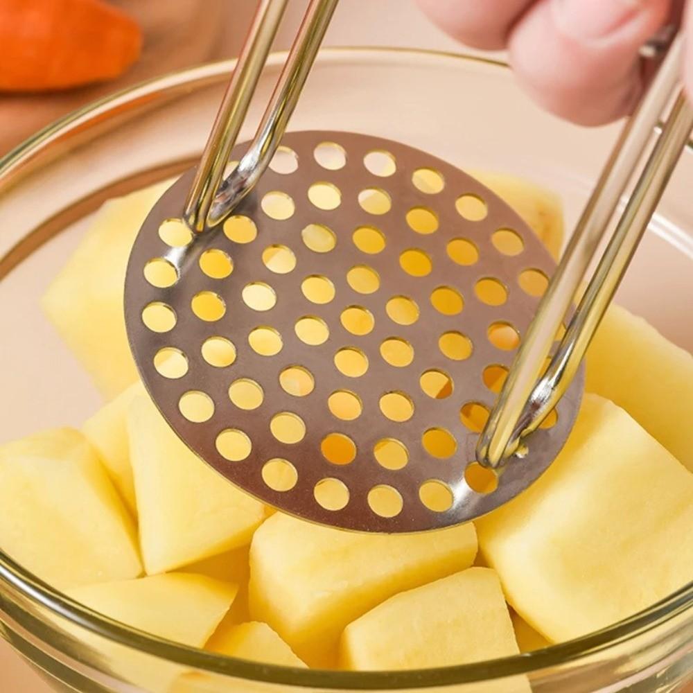 Мелкое сито для пюре из овощей 304 Нержавеющая сталь Пресс для фруктов Кухонные принадлежности