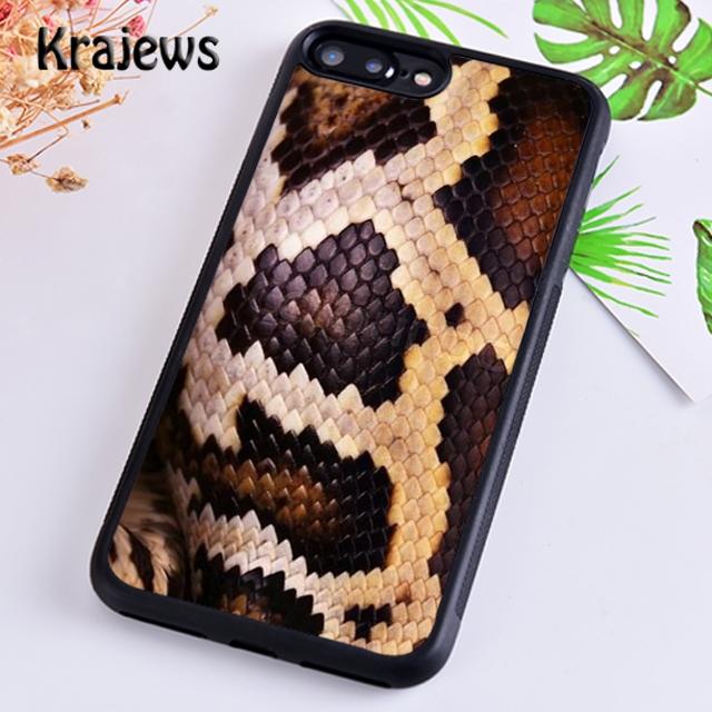 Krajews Cool Snake Texture Phone Case Cover For iPhone 17 Air 16 15 14 plus 12 13 pro max coque Shell Fundas