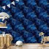 Navy blue and ink wallpaper, navy blue background for living room and bedroom 50x1000