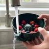 Large Capacity Automatic Fruit Washing Bowl Quick Drain Berry Strainer Basket  Home Kitchen