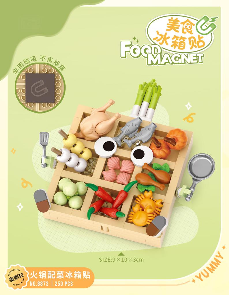 Суши Блоки Мини Конструктор для Детей Девочек Микро Кирпич Настольная Модель для Взрослых Магнитный Станкостроитель для Холодильника игрушка