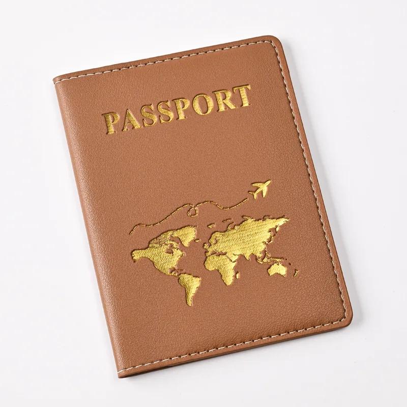Обложка для паспорта унисекс, держатель для карт из искусственной кожи, чехол для паспорта, необходимые вещи для путешествий для женщин, мужчин, семейного отдыха