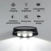 Solar LED Wall Light Outdoor Waterproof Lamp Sunlight Street Lights for Exterior Garden Decoratior Balcony Stairs Fence Lighting