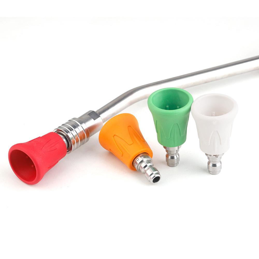 High Power Washing NaMachine Nozzle Tip Set Water Guard Set Stainless Steel Nozzle Holder for Car and Motorcycle Plant Watering