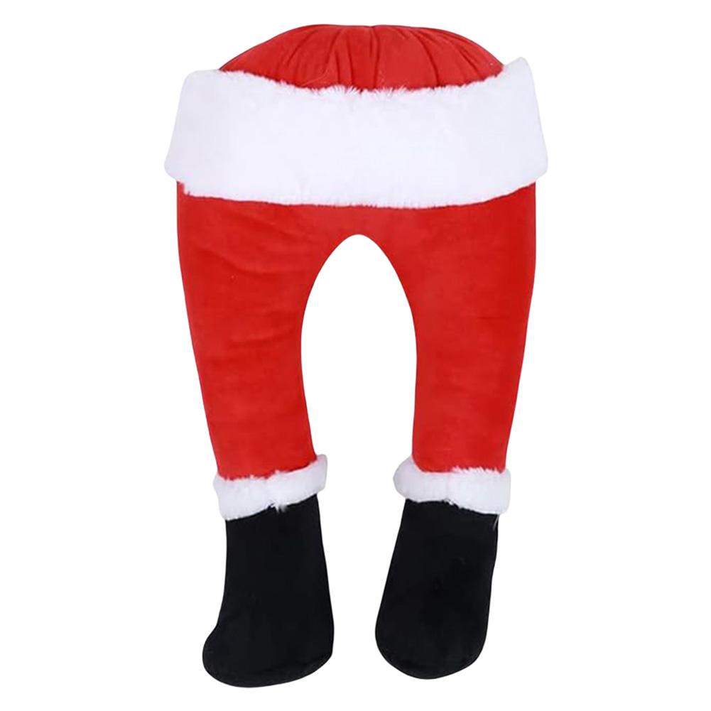 Christmas Elf/Santa Legs Christmas Tree Decoration Stuffed Leg Stuck Xmas Tree Topper for Tree Ornaments Party Decorations