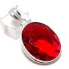 Мозамбикский гранат Драгоценный камень Ручной работы Подвеска из стерлингового серебра 925 пробы 1,77" v7F36