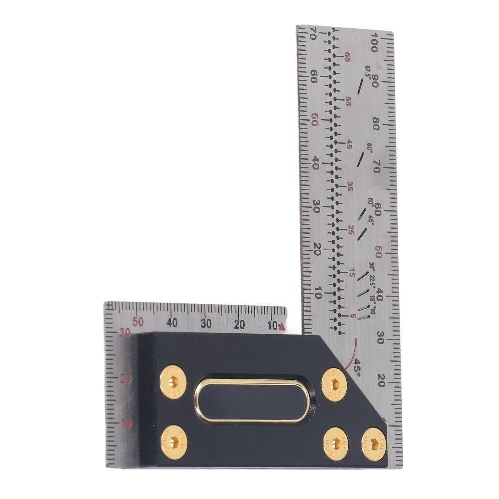 High Accuracy Carpenter Square 100mm / 3.94in Framing Ruler Try Square For Woodworking Projects