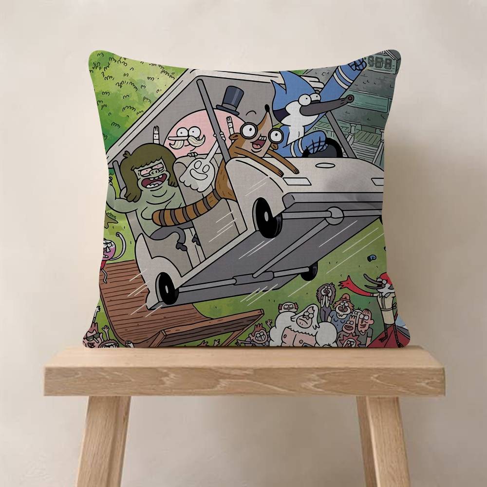 pc Regular Show Pillow Anime Pillow Sofa Bed Head Pillow Cover Cushion Cover Fashion