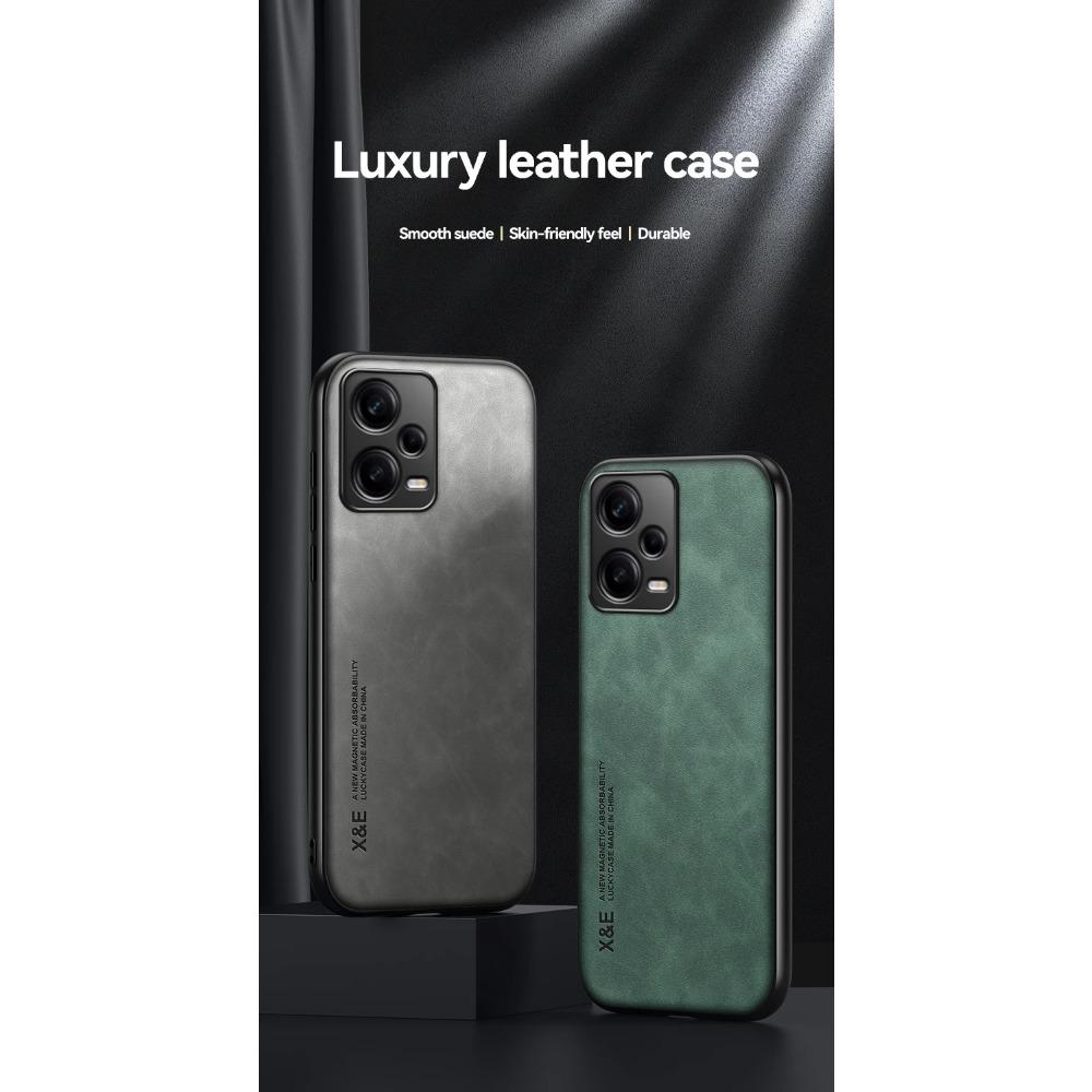 Противоударный чехол для Xiaomi Redmi Note 13 12 Pro 5G 12S 11 11S 10 10S Защитный чехол Встроенный магнитный автомобильный держатель Текстурированный бизнес Полная защита