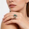 Jewelry Accessories Zircon Rings Green Crystal Rings New Finger Ring  Women