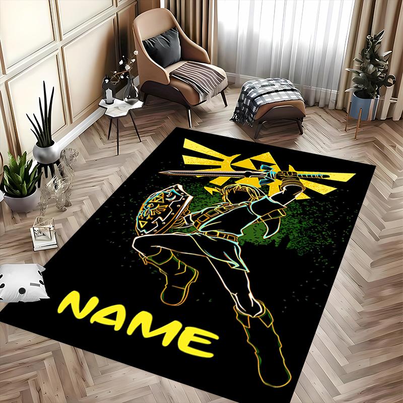 Custom personalization The Legend of Zelda Breath of the Wild Area Rug - Perfect For Kitchen, Bathroom,Laundry Room Decor Large Size Available,Gift Al