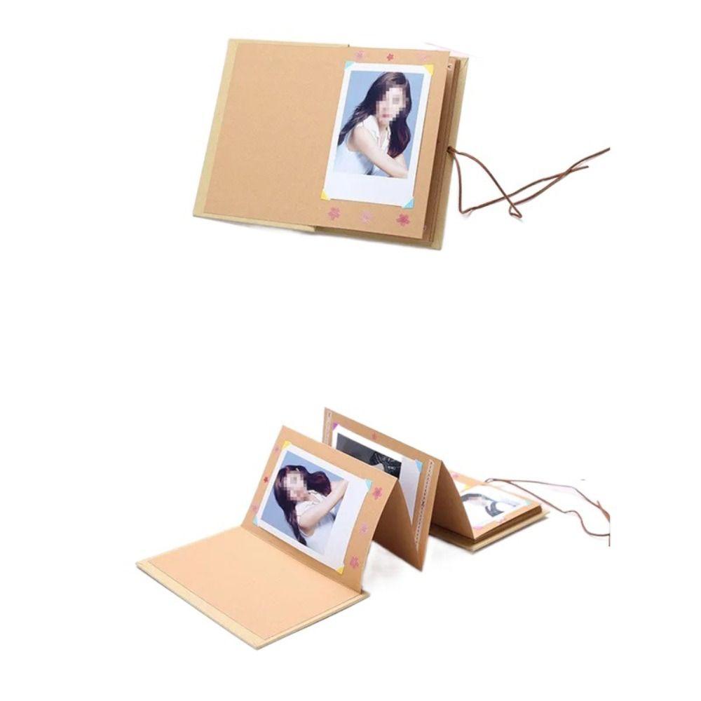 Крафтовая бумага Фотоальбом Винтажный держатель для фотографий Креативное хранение фотографий Дети