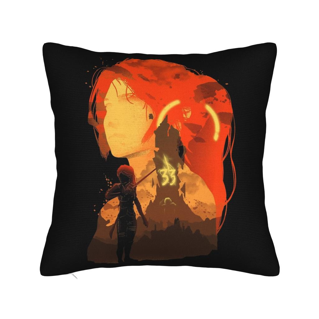 Clair Obscur Expedition 33 Sciel Pillowcase Soft Polyester Cushion Cover Decoration Pillow Case Cover Home Zippered 45*45Cm
