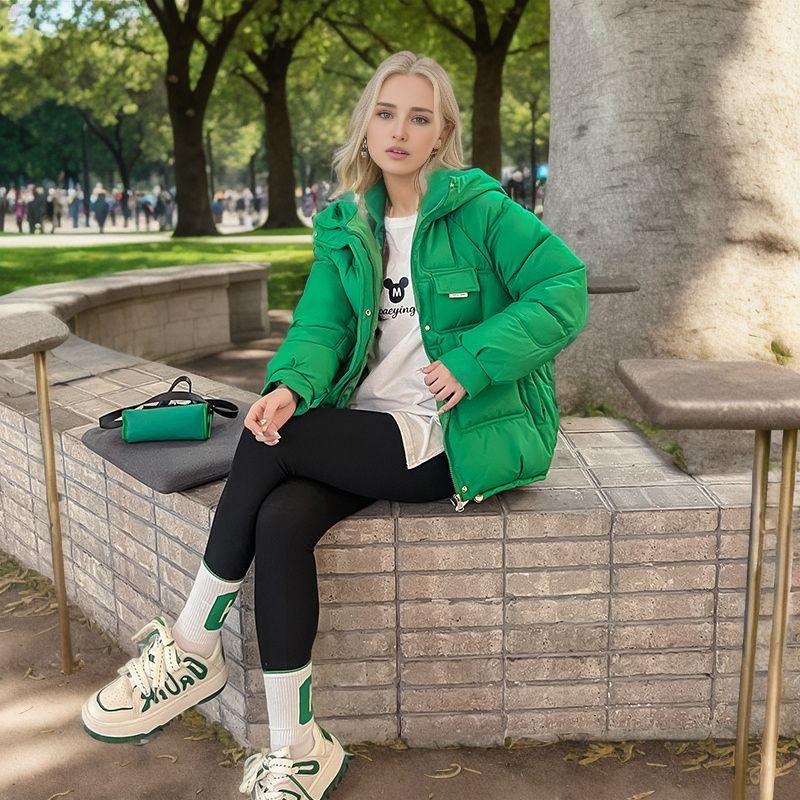 Winter Large Size Thin Thickened Bread Clothing Short Down Cotton Jacket Cotton Clothing Female Small Person Jacket