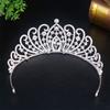 Water Diamond Crown Bride Headband Birthday Baroque King Crown Hair Band Girl Photo Hairpin High End Girls' Headwear