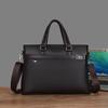 Men's Cross-border Soft PU Leather Business Briefcase & Shoulder Messenger Bag