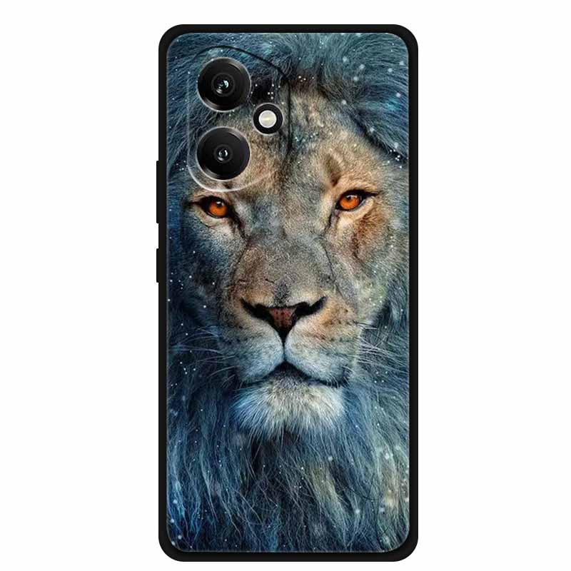 For Honor 400 5G Case Honor400 Phone Cover Wolf Lion Black Silicone Soft Coque For Honor 400 Pro 5G Back Cover Case Funda Shell