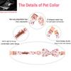 Unique Style Paws Personlized Christmas Dog Collar with Bow Santa Deer Dog Collar Cute Puppy Necklace for Large Medium Small Dog