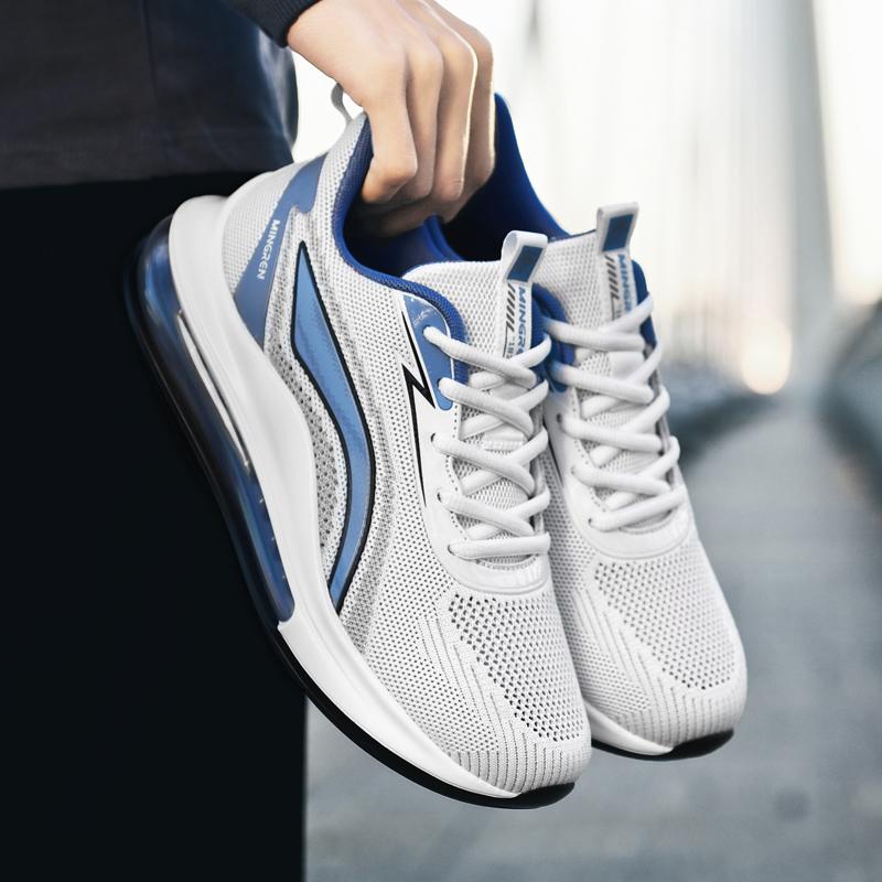 Мужские легкие кроссовки большого размера с дышащей сеткой на воздушной подушке, мужские кроссовки, кроссовки для бега, мужская обувь для тенниса